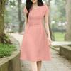 ZANZEA Women Casual Elegant V-Neck Summer Short Sleeve Dress