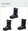 Men's High-Top Cotton Snow Boots – New Winter Style, Plus Velvet, Waterproof, Non-Slip, Slip-On.