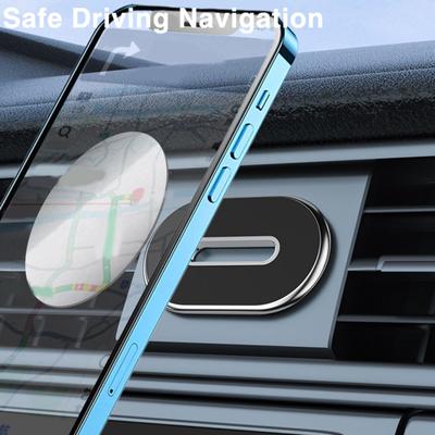 Suporte para Celular Anti-Tremo Suporte Adsorção Magnética Estável Pegar com Uma Mão Antiderrapante Celular de Carro Para Veículo