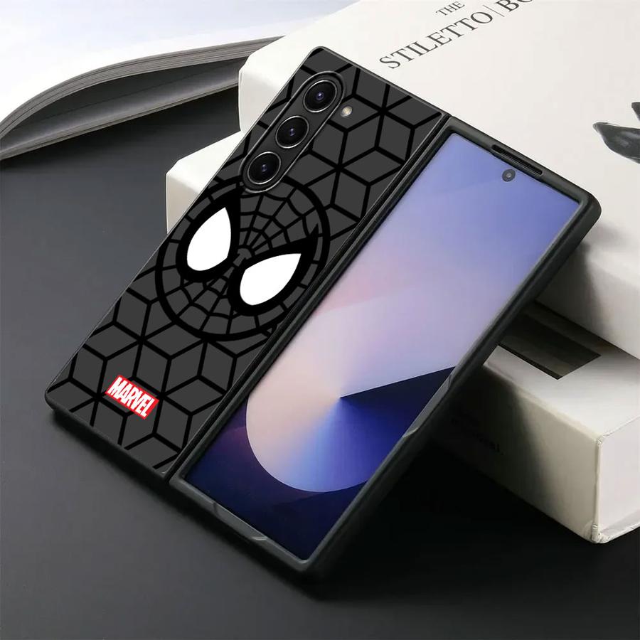 Back Phone Cover Case for Samsung Galaxy ZFold6 ZFold7 Z Fold 7 6 5 4 3 ZFold3 ZFold5 ZFold4 Marvel Avengers Superhero Logo