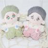 Pretend Play Cotton Doll Costume Fashion Clothes Collection with Top Overalls Garment for 10cm Plush Doll Dressingup