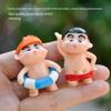 4Pcs/Set Cartoon Anime Crayon Shin Chan Action Figures Collection PVC Model Doll Kawaii Toys Desktop Decoration Birthday Gifts