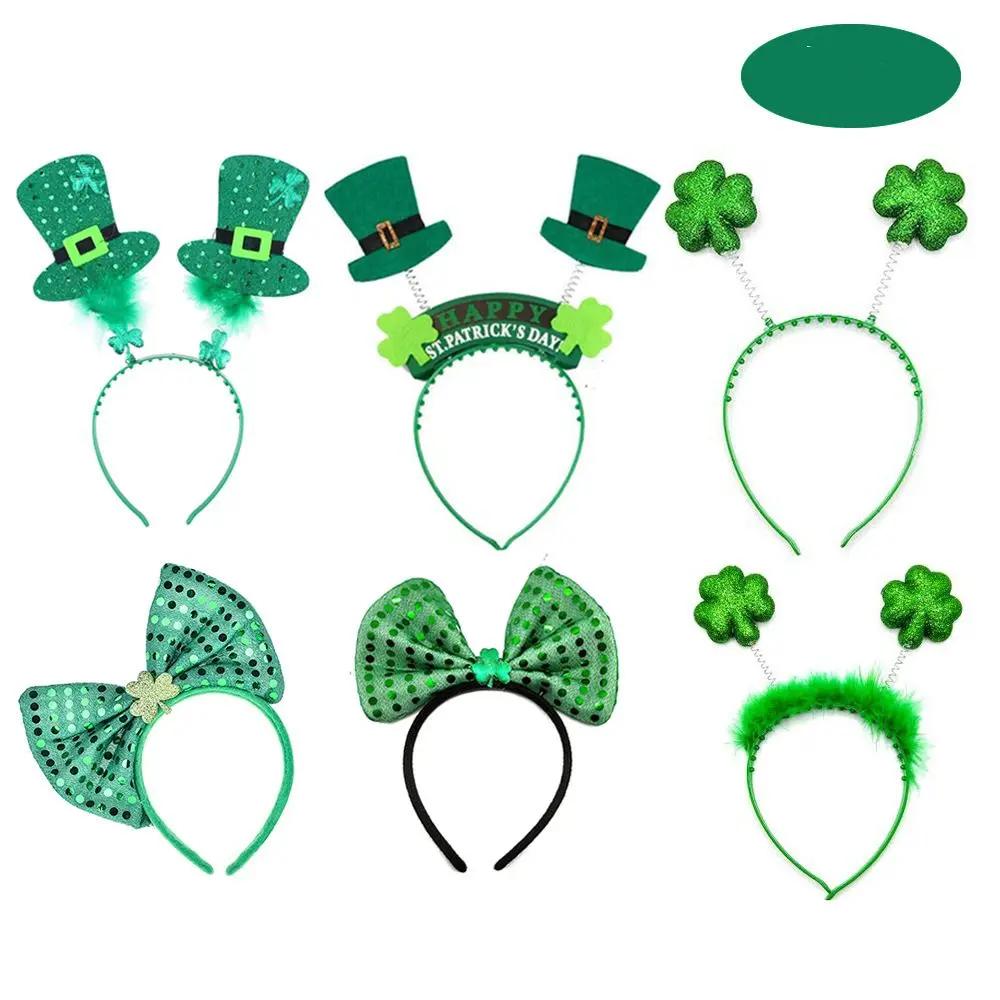 Decoration Lucky Green Headband Clover Headwear Party Supplies Holiday Accessories St Patricks Day Hair Band