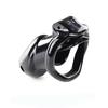 ABS Male Chastity Cock Cage Lock with Four Penis Rings