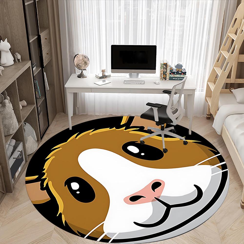 1pc Guinea Pig Chair Carpet for Office, Non-slip, Soft and Durable Office Rug, Perfect for Office yy260127111