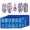 Nail Art Stamping Plates Stencils Lace Flowers Beauty Stamp Polish Printing Nail Art Templates