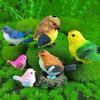 Magpie Bird Ornaments for Garden, Courtyard, Balcony, Potted Plants, Rockery, Fish Pond, Landscaping, and Nest Decorations.