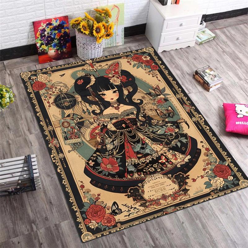 Tappeto Antiscivolo Vintage Circo Lolita, Tappeto per Camera da Letto Soggiorno