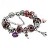Pans Trendiges Kristallperlenarmband mit Anhänger in Form einer Blumenkrone