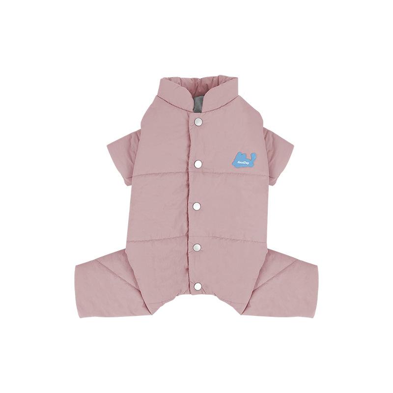 

Pet clothes autumn and winter cotton clothes warm and cold four-legged clothes Schnauzer Maltese small dog thickened clothes S