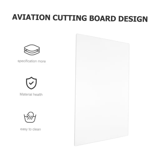 Ciieeo Glass Cutting Board, Tempered Glass Chopping Board, Fruit and Vegetable Cutting Mat, Kitchen Tool with Name Tag