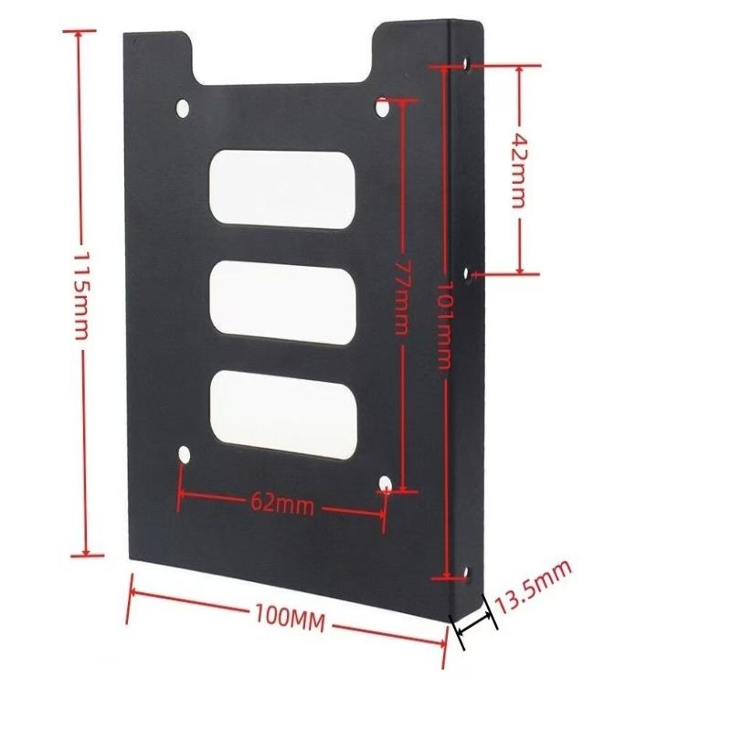 2.5 Inch To 3.5 Inch Metal Mounting Bracket Hard Drive Adapter Ssd Hdd Holder Accessories