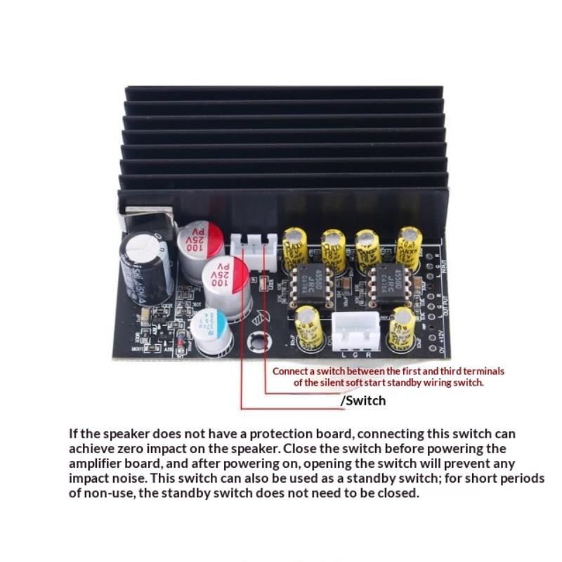 DC19-50V Tpa3255 Audiophiler Hi-Fi Digitalverstärkerplatine 600W Hochleistungs 2.0 Zweikanal-Stereo-Modul