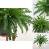 Fake Nephrolepis Cordifolia Plant Wall Decor With Multi Leaf Design For Event Decoration And Interior Use