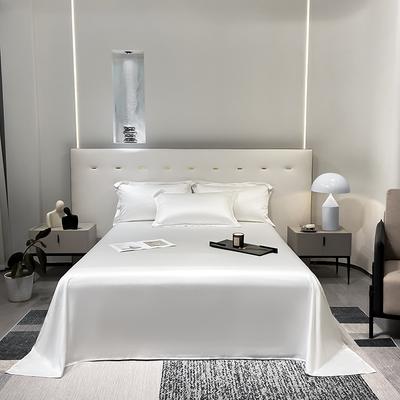 Solid Color Bed Sheet Set Pure Natural Tencel Bedsheets Pillowcases for Boys Girls Soft and Smooth Queen King Size Bedding Set