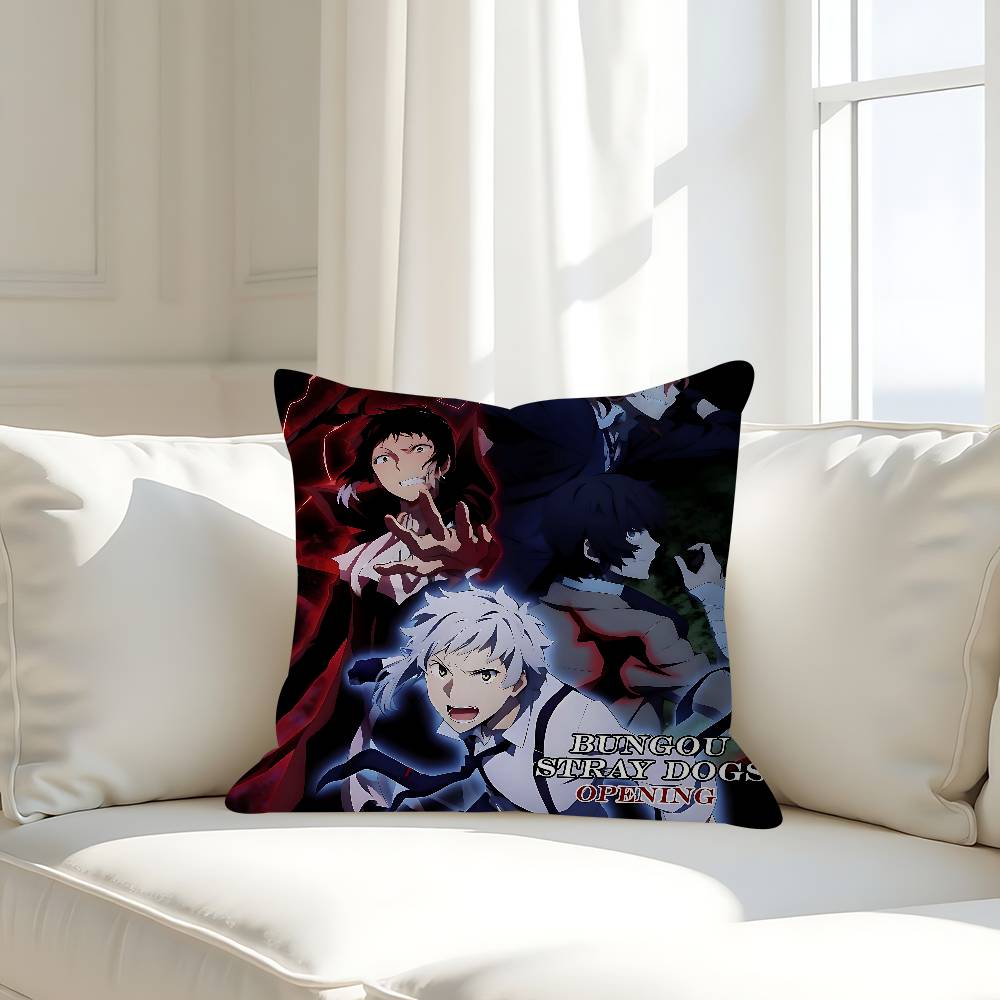 B-Bungo Stray Dogs Kissenbezug 30x50 Polyester Sofakissen Dekorative Wurfkissen Heimdekoration Kissenbezug
