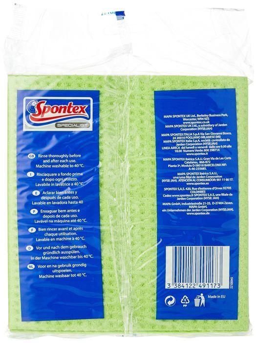 Eponge - carre vaisselle - tampon a recurer - brosse vaisselle Spontex Specialises chiffons eponge (lot de 10)