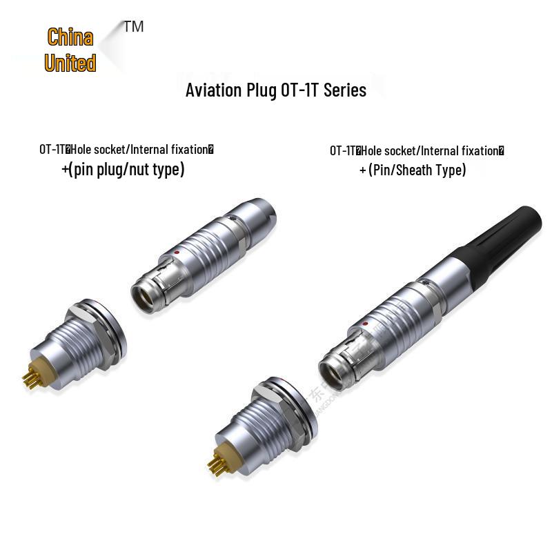 OT-1T Push-Pull Aviation Metal Plug, Male/Female, Quick Connect, Self-Locking, High Compatibility