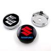 4pcs 3D Suzuki 56mm 60mm Car Emblem Wheel Hub Center Cap Badge Covers Sticker For Swift SX4 Vitara Jimny S-Cross SV Accessories