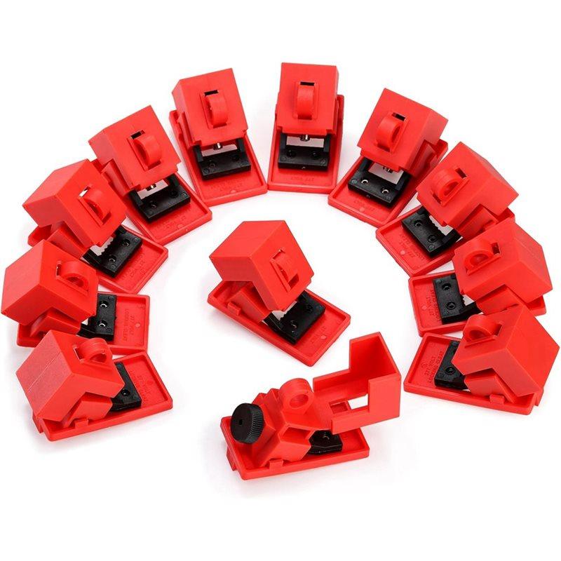 ABBP-Clamp-On Circuit Breaker Lockout Device(12 Pack) 120-277V For Up To 16 Mm Handles