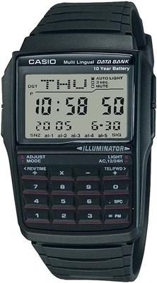 Casio Data Bank Digital Men's Watch DBC-32-1A, Black, Overseas Model, In Original Box [Parallel Import]