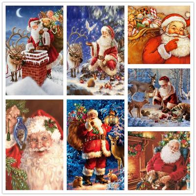 Neues Weihnachtsmann-Diamantgemälde, Weihnachtsdekoration, Neujahr, DIY-Dekoration, Heimdekoration, Malerei, Weihnachtsstickerei, Geschenk