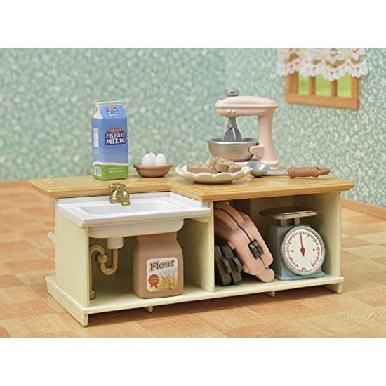 Sylvanian Families Furniture Island Kitchen C-423 ST Mark Certification Ages 3 up Toy Dollhouse EPOCH
