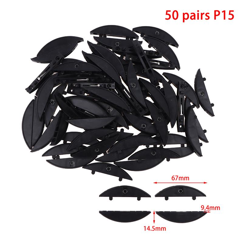 50Pair Woodworking Lamino Invisible Connector P15 P14 Plywood 2 In 1 Fastener For Lamino Slotting Machine Reusable Accessories
