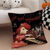 Red Hot Chili PPeppers band Cushion Cover Throw Pillow Cover Hidden Button Durable Polyester Chair Cushion