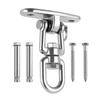 Ceiling Mount Swing Hanger with Screws Heavy Duty 360 Degrees Swivel Indoor Outdoor Porch Yoga Swing Hammock Hanging Chair Ceiling Hook
