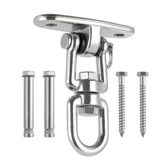 Ceiling Mount Swing Hanger with Screws Heavy Duty 360 Degrees Swivel Indoor Outdoor Porch Yoga Swing Hammock Hanging Chair Ceiling Hook