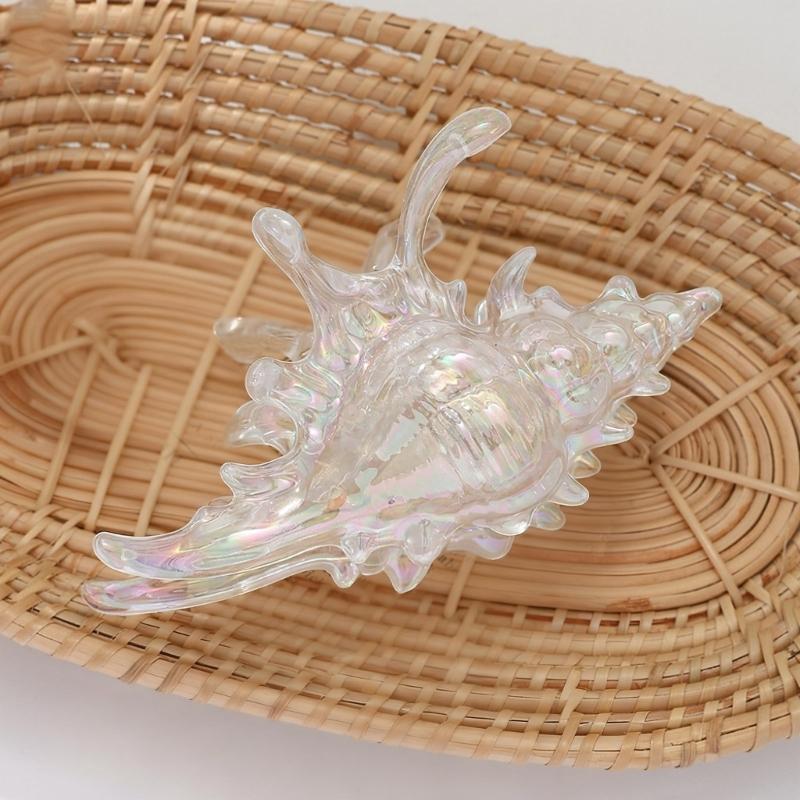 Stylish Spirals Hair Claw Clip Crystals Clear Acrylic Hair Clasp for Daily Use Secure Hold Gentle On Scalp