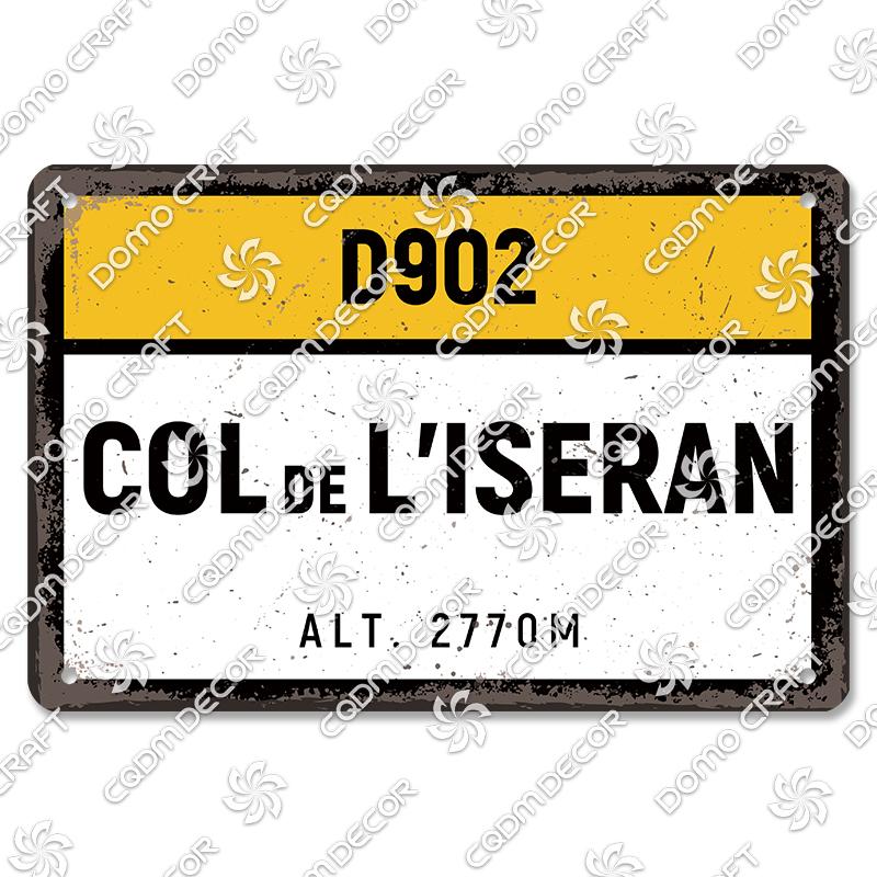 Berg Höhe Poster Metall Blechschilder Col De La Madeleine Hautacam Metallplatte Wanddeko Club Pub Wohnzimmer Zuhause