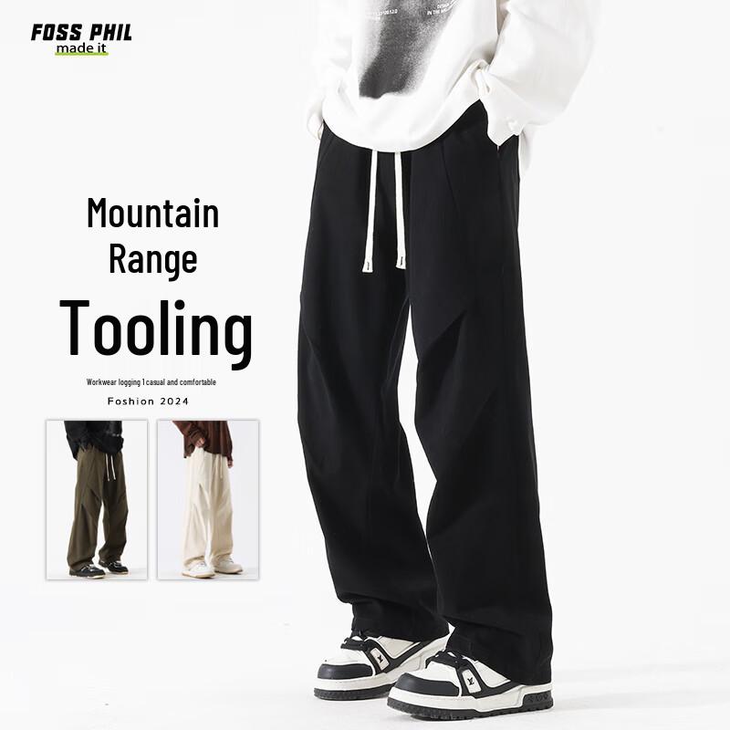 Foss Phil Men's Autumn/Winter Loose Cotton Cargo Pants