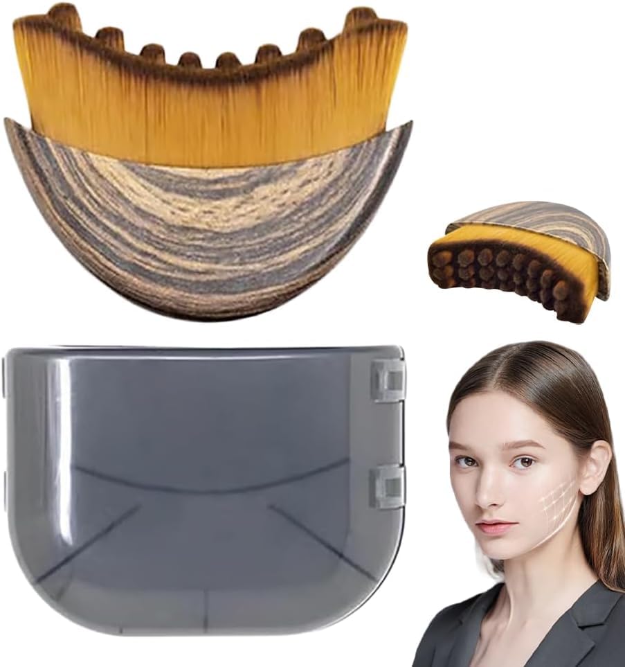 New facial massage brush, lymphatic brush, contour brush with storage box, beauty salon-specific massage brush