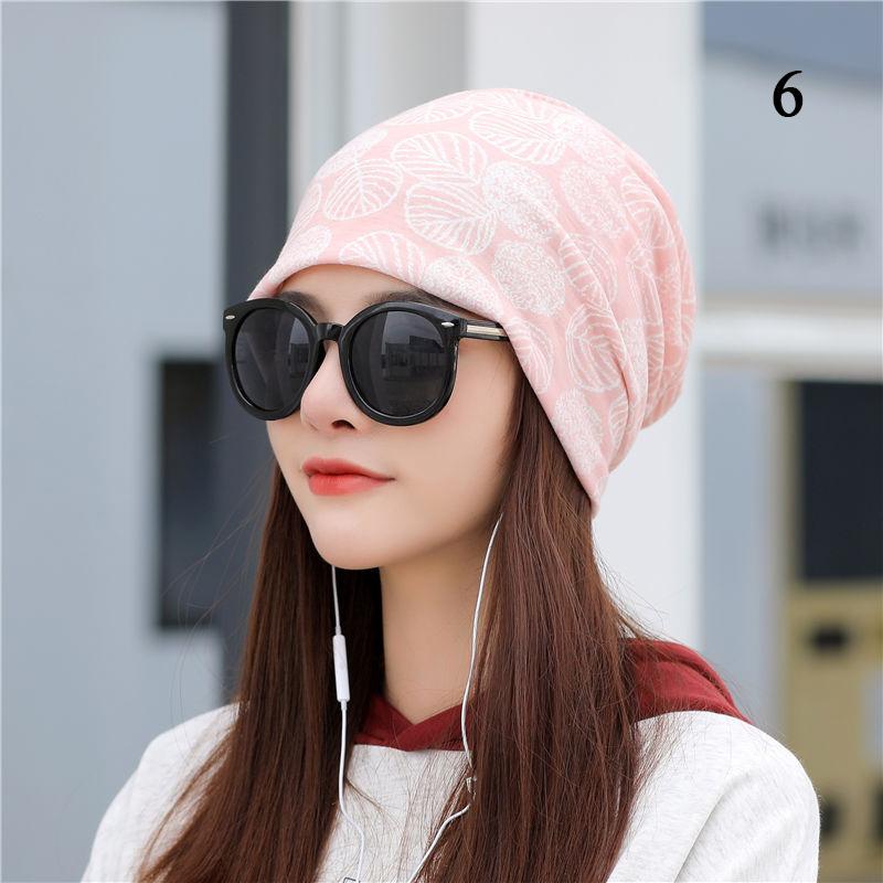 Women Printed Warm Beanie Hats Chemotherapy Cap Summer Thin Cap Turban Tube Bandana Headband Soft Stretch Bonnet Nurse Cap