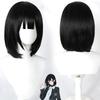 Anime Cosplay Wig, Qiao Ling Black Bob Short Hair High-Temperature Fiber Synthetic Hairpiece