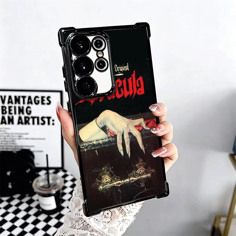 Gothic Vampire Scarlet Art Plating Phone Case For Samsung Galaxy S24 S25 FE S26 Edge S23 Ultra S22 S21 Plus S20 Anti-Fall Airaba