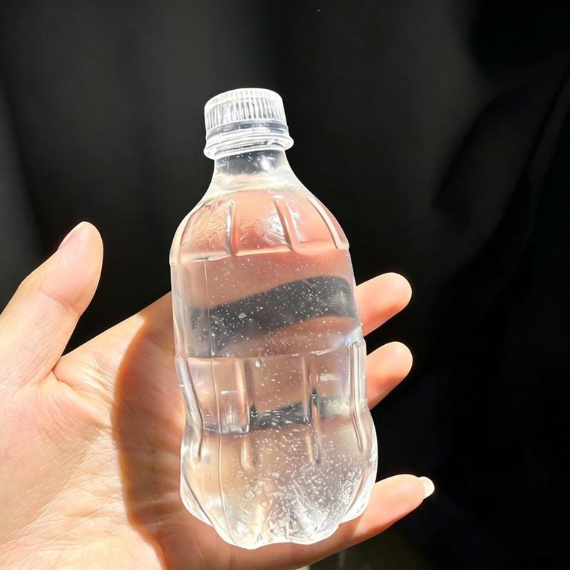 Clear Maltose Filled Water Bottle Squishy Toy, Fidget Stress Relief for Students & Office Workers