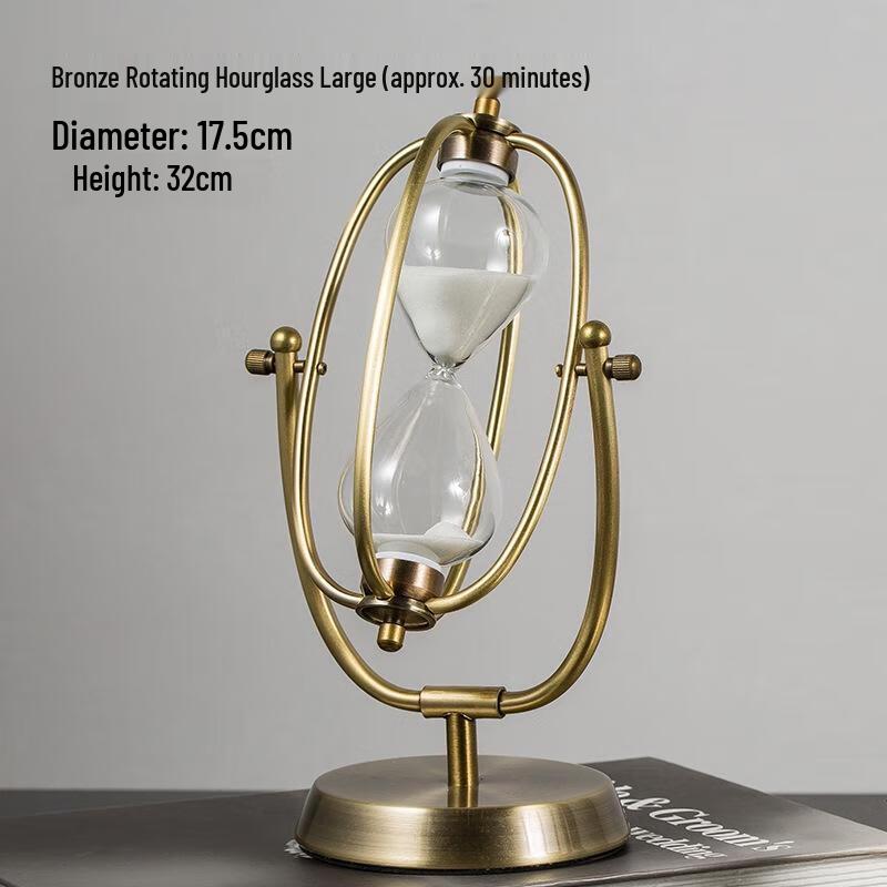 HANDUNYOU Retro Iron Art Hourglass Ornament