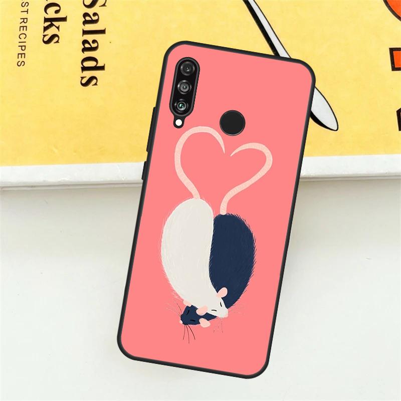 Mouse Rat For Huawei Nova 3i 7i 8i 11i Y60 Y70 Y90 Y61 Y91 Nova 11 9 10 SE P30 Pro P20 P40 Lite Case