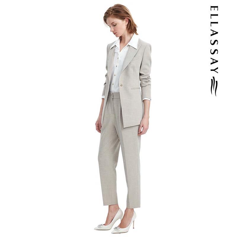 ELLASSAY Women's Refined TR Cropped Suit Pants
