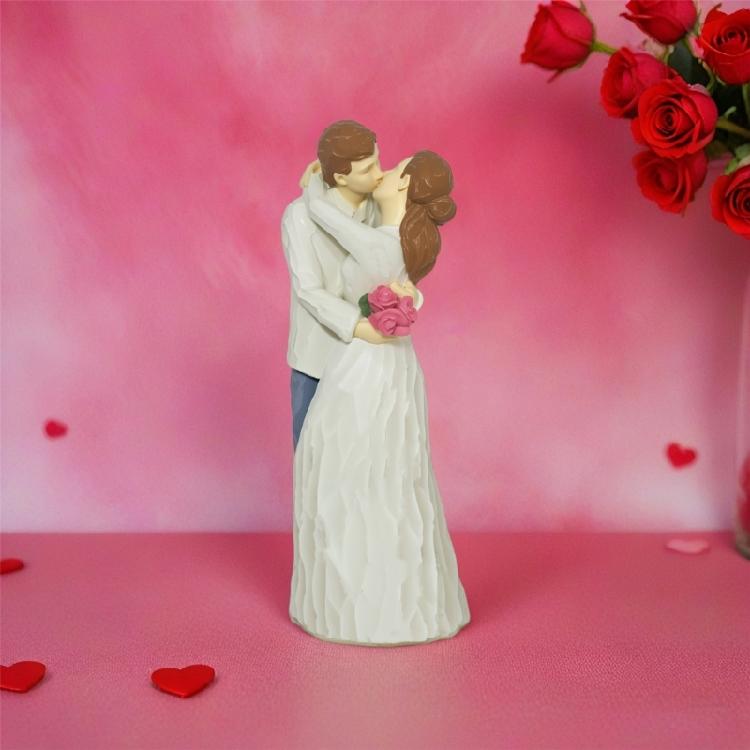 Romantics Loving Elderly Couple Figurine Resins Anniversary Statue Valentines Day Figures Gift for Parent Grandparents