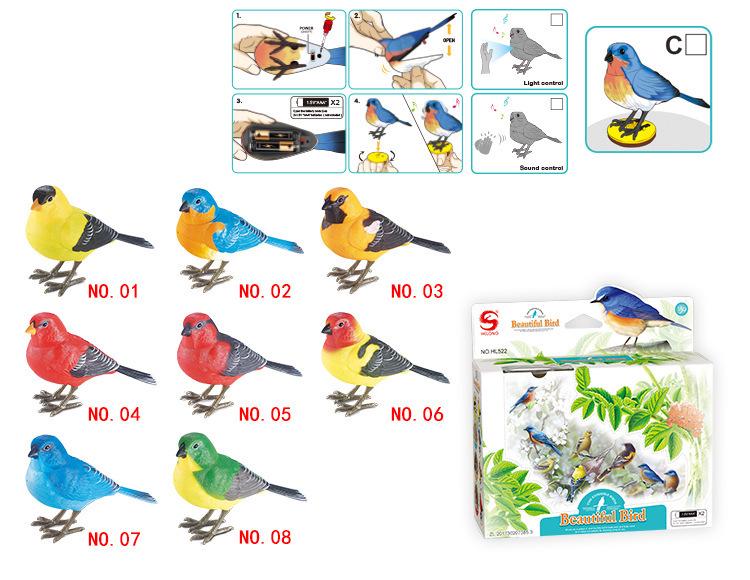 Interactive Singing Knight Bird: Voice-Controlled, Chirping, and Moving Toy for Kids