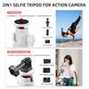 FLYMILE Universal Selfie Stick for GoPro Insta360 Action Cameras Tripod with Rotating Ball Head