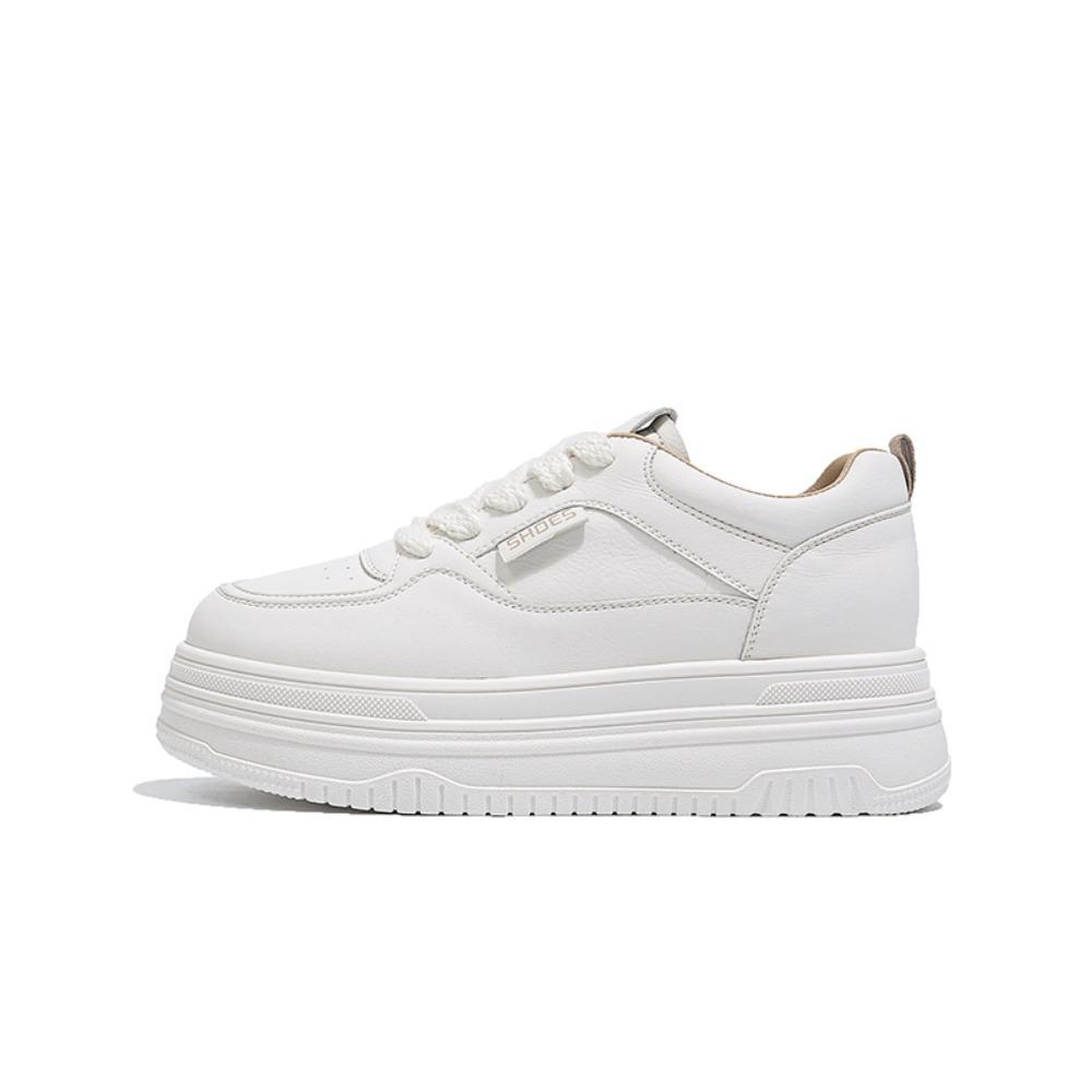2026 New Korean Version Sponge Cake Shoes for Children, Thick Soled Lightweight, Student Casual Sports Board Shoes for Women