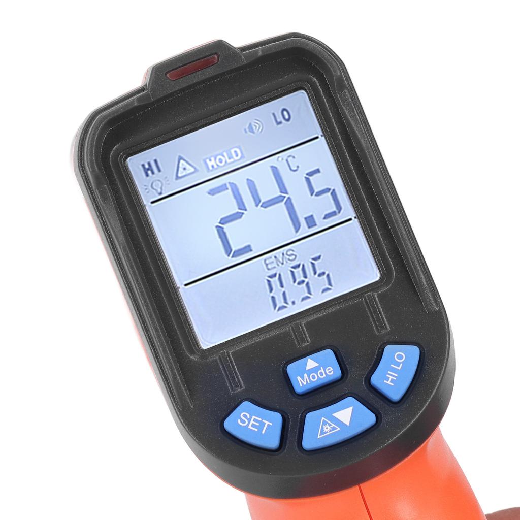 Infrarødt Termometer Håndholdt Berøringsfrit Høj Præcision Bagbelyst LCD Skærm Industriel Temperatur