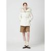 CC collect. Women S Fox Fur Belted Half Lightweight Down Cr c254pSg186