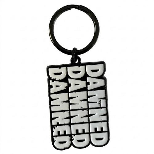 The Damned Stacked Logo Keyring