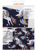Unicorn Pattern Girls' Stretchy Leggings for Spring and Autumn